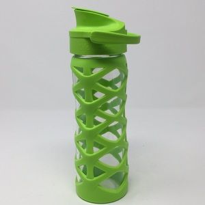 Life Factory Lime Green Glass Water Bottle